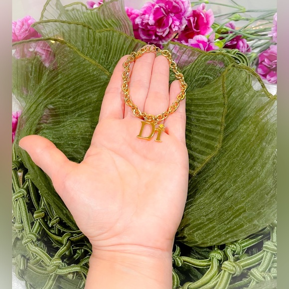 Vintage DI Diamonds International Dangle Charm Bracelet 7.5” - Picture 3 of 4